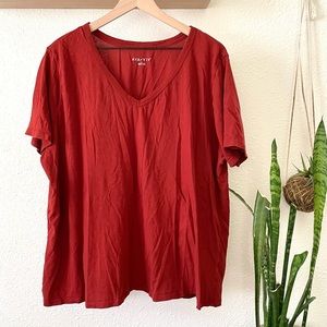 Ava & Viv rust colored t-shirt